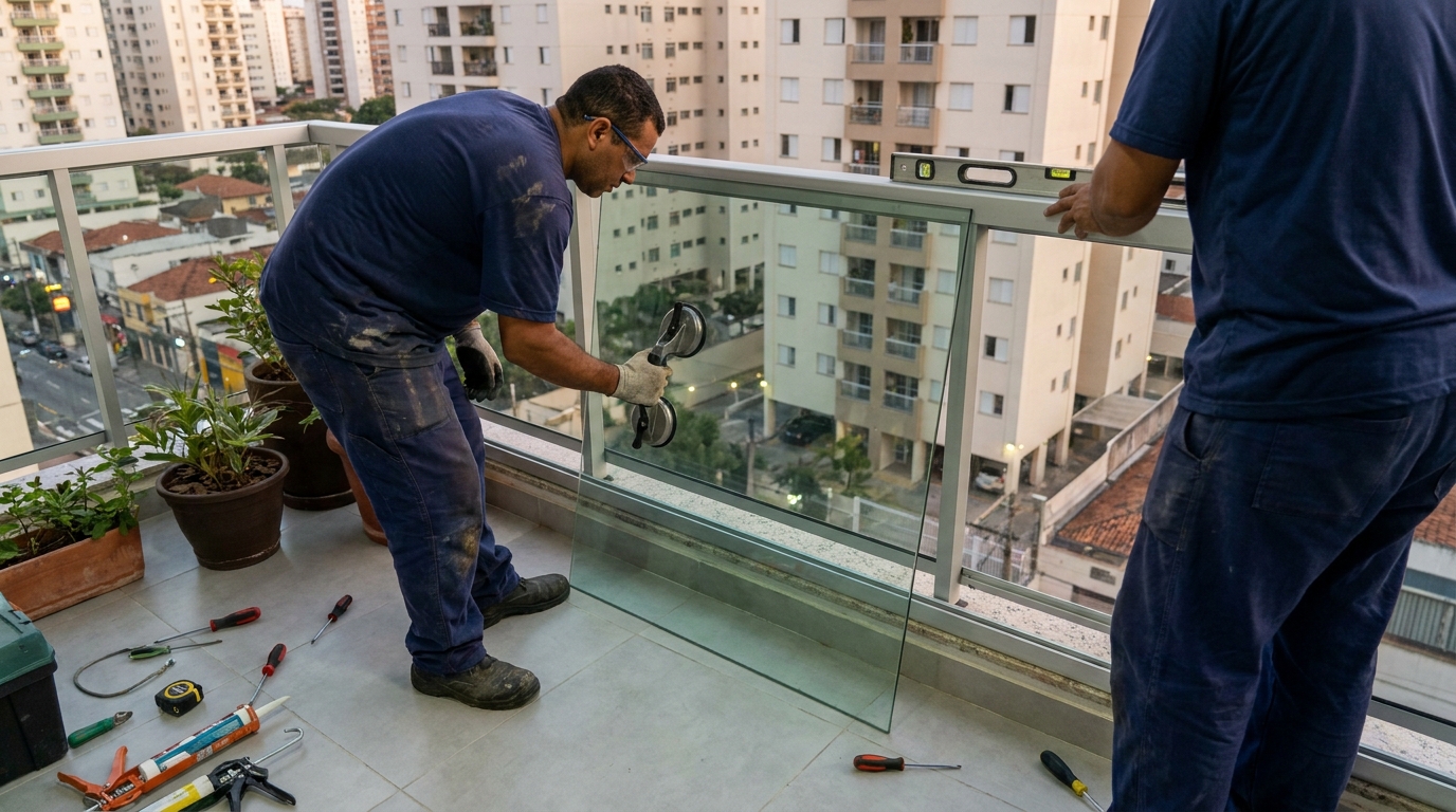 Instalação de box de banheiro em Serra‑ES
