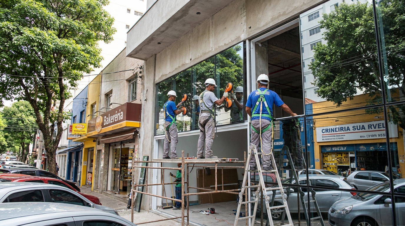 Structural glazing em Belém‑PA